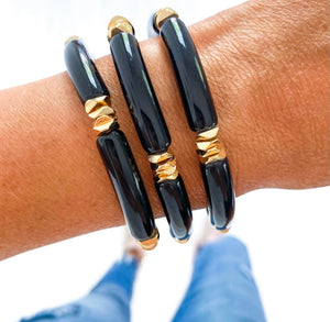 Acrylic Tube Bamboo Bracelets