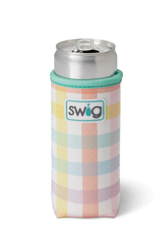 Swig Slim Can Coolie - Pretty In Plaid