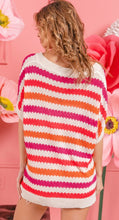 Chase Your Dreams Striped Top - Pink/Coral