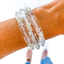 Acrylic Tube Bamboo Bracelet - Speckle