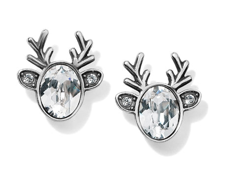 Brighton Reindeer Glitz Crystal Mini Post Earrings