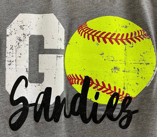 GO Sandies Softball Tee