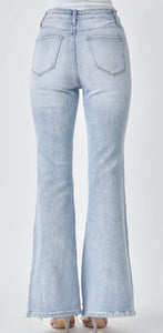Noticed By All Slit Flare Jeans