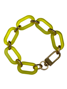 Lucite Chain Link Bracelet