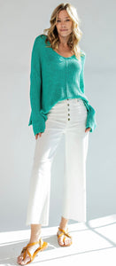 Cool With Me Wide Leg Trousers - White