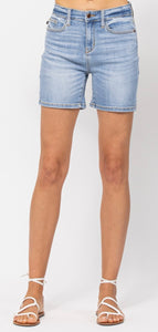 Judy Blue Cruising with You Hi-Rise Mid Length Shorts