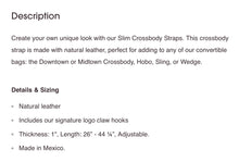Consuela Slim Leather Crossbody Strap - Diego