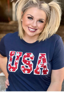 USA with Stars Tee