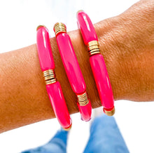 Acrylic Tube Bamboo Bracelets