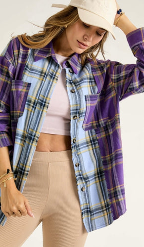 Make It A Plaid Mix Top