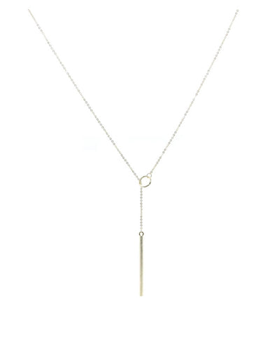 BB Lila Loop to Loop Bar Lariat Necklace