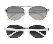Brighton Sugar Shack White/Silver Sunglasses