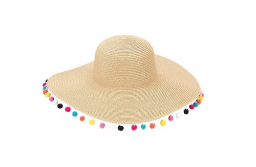 Viv & Lou Pom Pom Floppy Hat