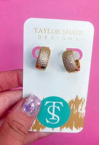Taylor Shaye Brooklyn Huggie Earrings