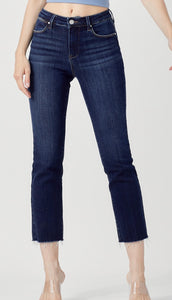 Risen Keep Me Close Mid-Rise Straight Jeans