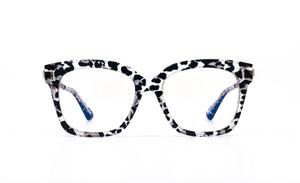 DIFF Bella XS Clear Leopard Blue Light Glasses