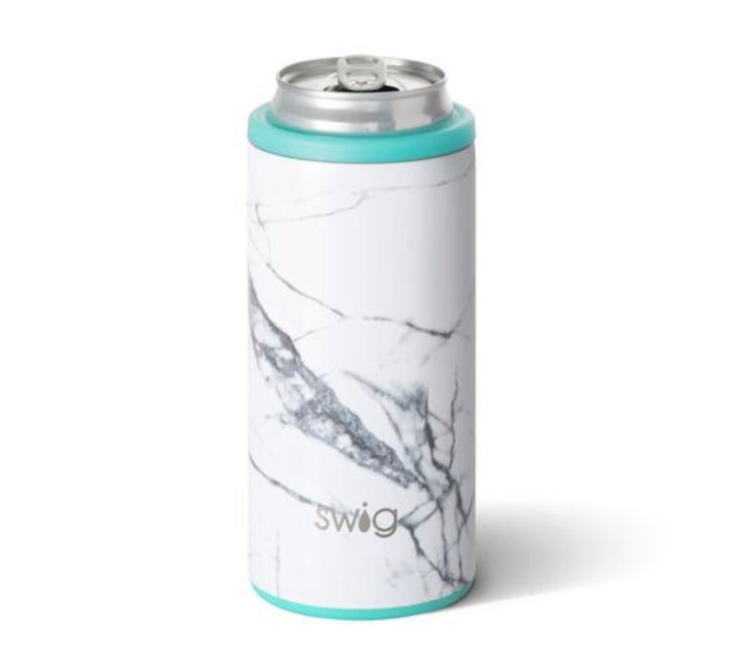 Swig Marble Slab 12 oz Skinny Can Cooler